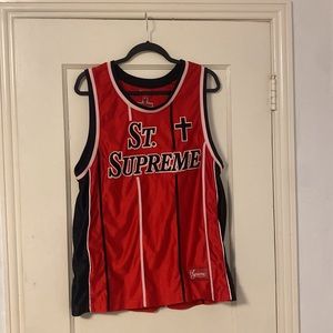 st supreme size MENS MEDIUM basketball jersey